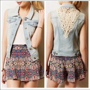 Pilcro and the Letterpress Jean Sleeveless Jacket